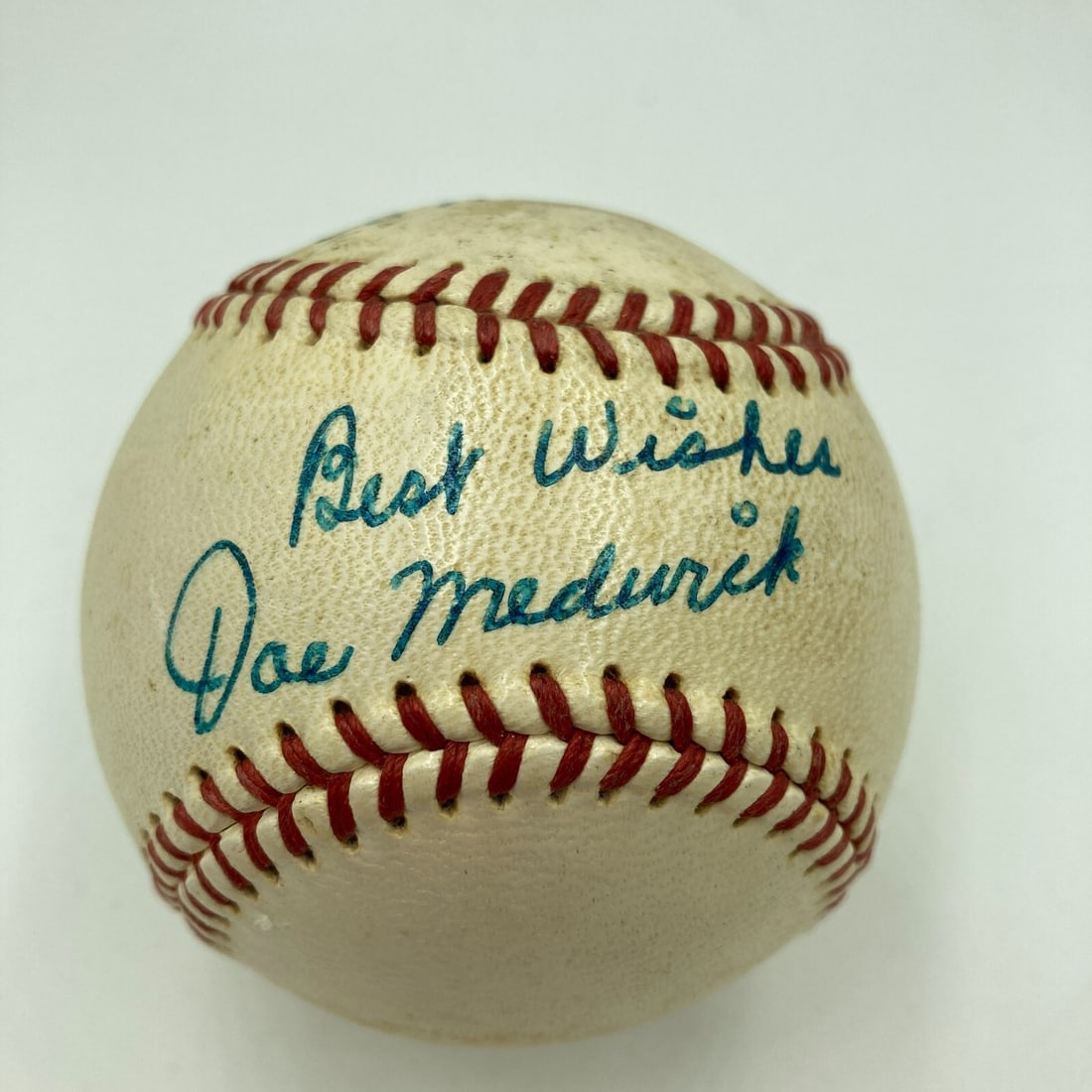 Joe Medwick Signed Official National League Baseball PSA JSA Authenticated: Joe Medwick Signed Official National League Baseball PSA JSA Authenticated This is a beautifully preserved single-signed official National League baseball by legendary player Joe Medwick. The baseball