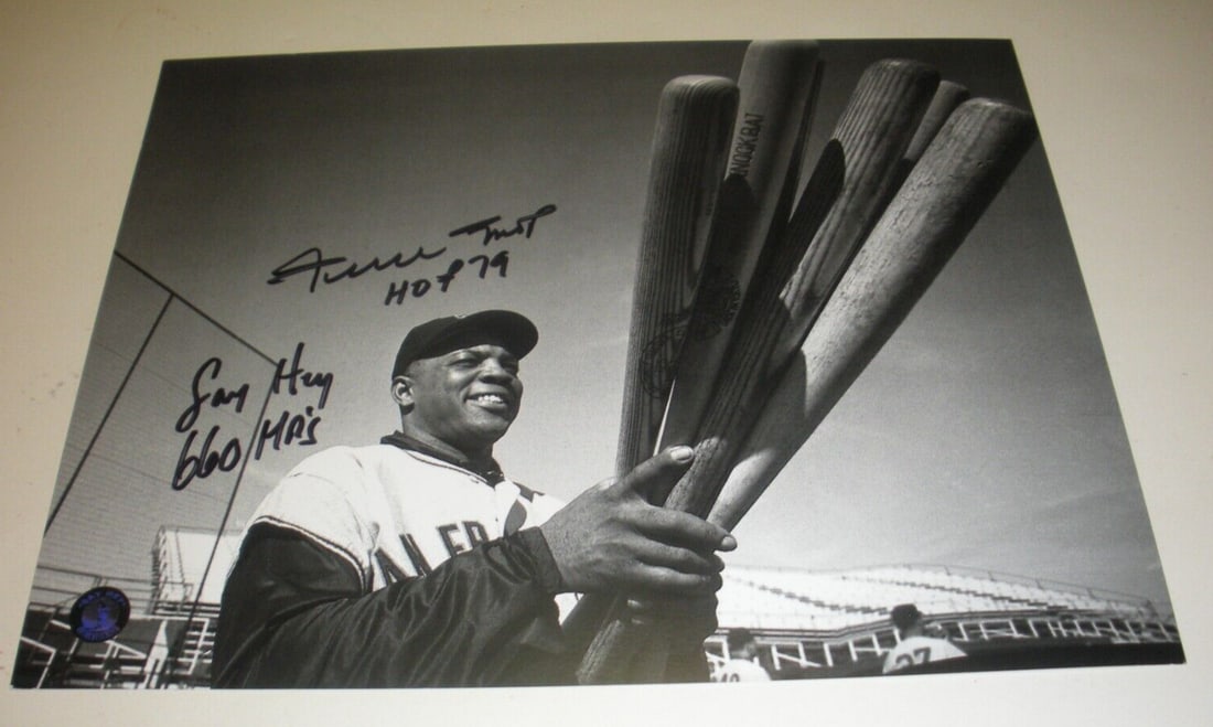 Signed 8x10 Willie Mays Photo With COA San Francisco Giants Hall of Fame: Signed 8x10 Willie Mays Photo With COA San Francisco Giants Hall of Fame This is an original 8x10 photo featuring Willie Mays of the San Francisco Giants. The photo is signed by Willie Mays and comes 