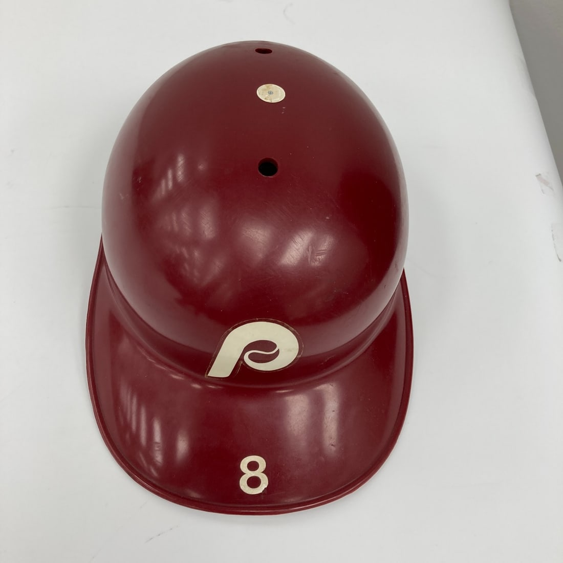 Joe Morgan 1983 Game Used Phillies Helmet with COA: Joe Morgan 1983 Game Used Phillies Helmet with COA This is a game-used helmet from Joe Morgan, associated with his time on the Philadelphia Phillies in 1983. The helmet is officially licensed and come