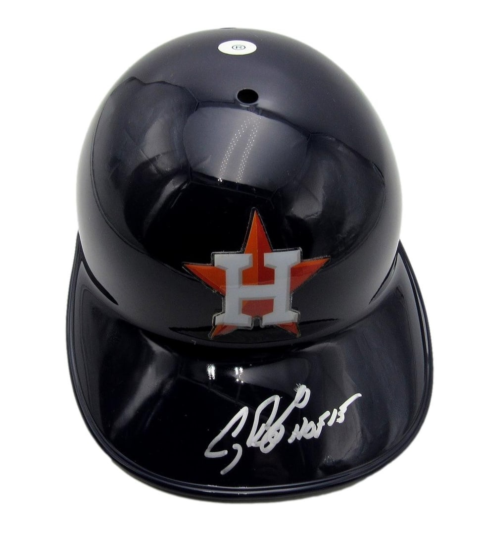 Houston Astros Batting Helmet Signed by Craig Biggio HOF PSA DNA Authenticated: Houston Astros Batting Helmet Signed by Craig Biggio HOF PSA DNA Authenticated This is a Craig Biggio Hall of Fame autographed full size batting helmet for the Houston Astros, size 7 3/8. The helmet i