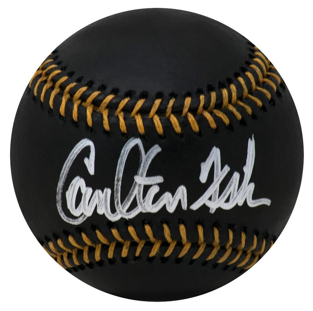 Carlton Fisk Signed Rawlings Black MLB Baseball with Fanatics COA: Carlton Fisk Signed Rawlings Black MLB Baseball with Fanatics COA Celebrate the legacy of baseball with this signed Rawlings black MLB baseball by Carlton Fisk, a celebrated player of the Boston Red S