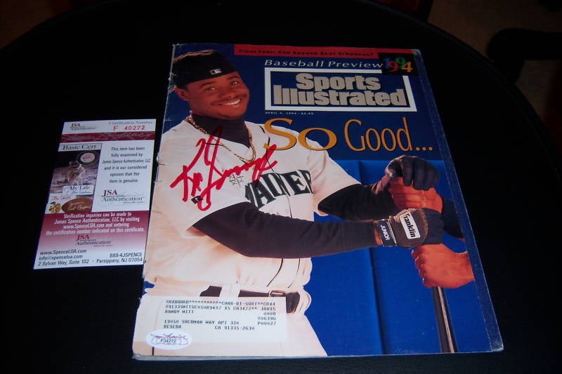 Sports Illustrated Magazine Signed by Ken Griffey Jr and Mike Piazza JSA COA (1 of 2)