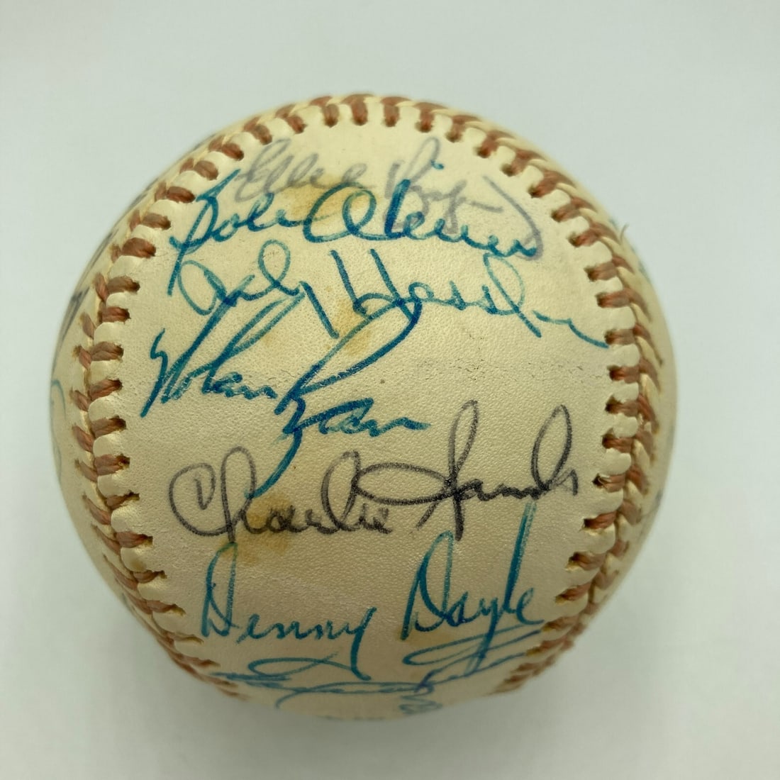 Nolan Ryan 1974 California Angels Signed Baseball with JSA COA: Nolan Ryan 1974 California Angels Signed Baseball with JSA COA This is a genuine 1974 California Angels team signed American League baseball featuring the iconic Nolan Ryan. The ball is authenticated 