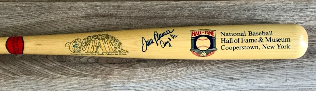 Tom Seaver Autographed Cooperstown Bat with April 2 1992 Inscription: Tom Seaver Autographed Cooperstown Bat with April 2 1992 Inscription Celebrate the legacy of baseball legend Tom Seaver with this authentic Cooperstown Bat Co bat featuring his signature. This remarka