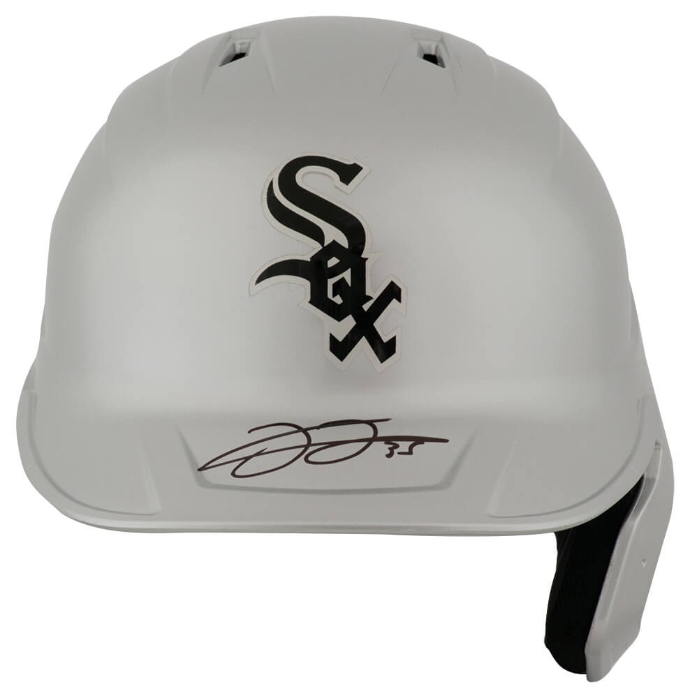 Chrome Rawlings Full Size Batting Helmet Signed by Frank Thomas with COA: Chrome Rawlings Full Size Batting Helmet Signed by Frank Thomas with COA This is a Frank Thomas signed Chicago White Sox chrome Rawlings full-size replica batting helmet. The helmet is an original pro