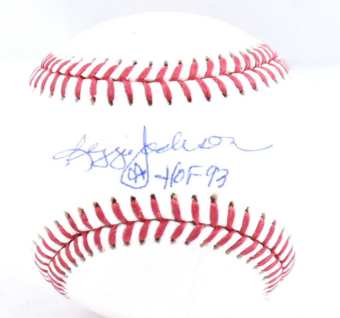 Reggie Jackson signed Rawlings OML baseball Beckett hologram Yankees (1 of 3)