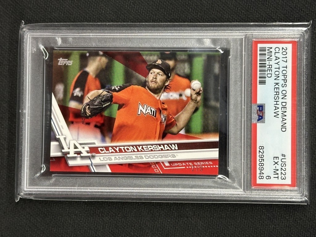 Clayton Kershaw 2017 Topps Mini Red PSA 6 Dodgers All Star US223 (1 of 2)