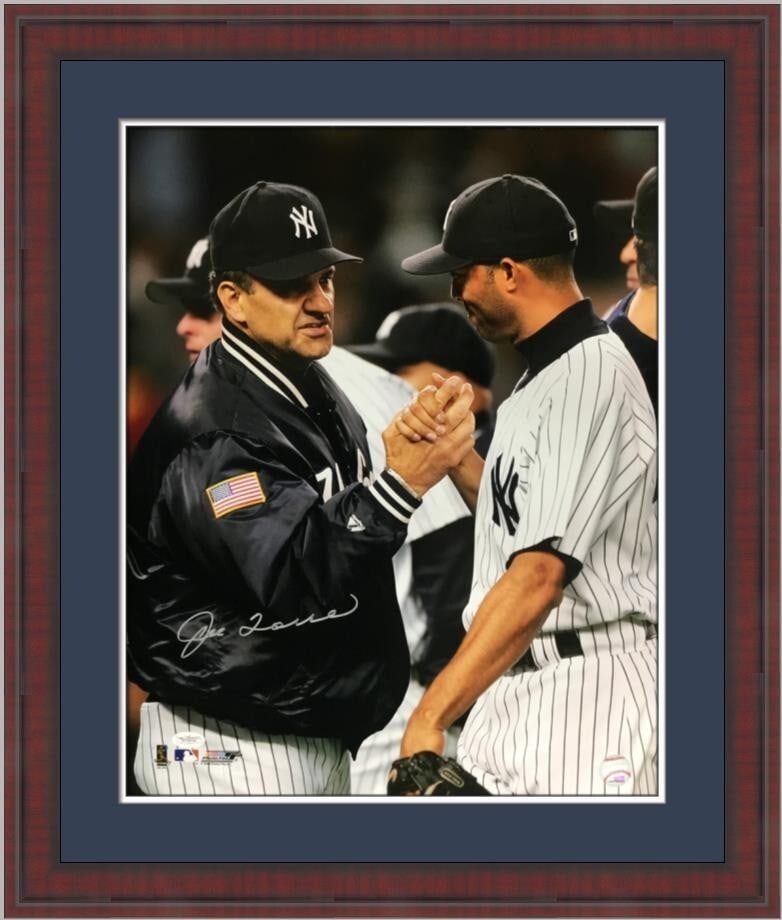 Joe Torre Mariano Rivera Signed 16x20 Photo Custom Framed JSA Authenticated (1 of 3)