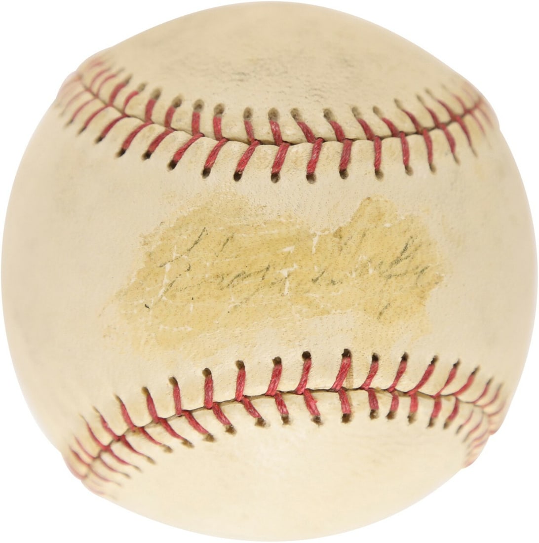 Rare Hugh Duffy Signed Baseball JSA COA Boston Red Sox HOF (1 of 7)