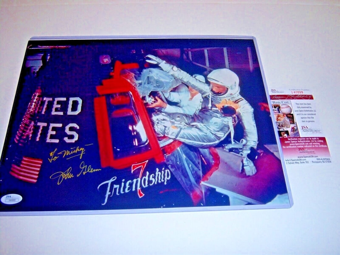 John Glenn signed 11x14 astronaut photo JSA COA (1 of 1)