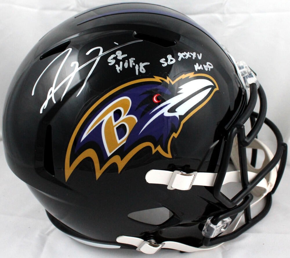 Full Size Speed Helmet Ray Lewis Signed Ravens 2 Inscriptions Beckett Hologram (1 of 10)