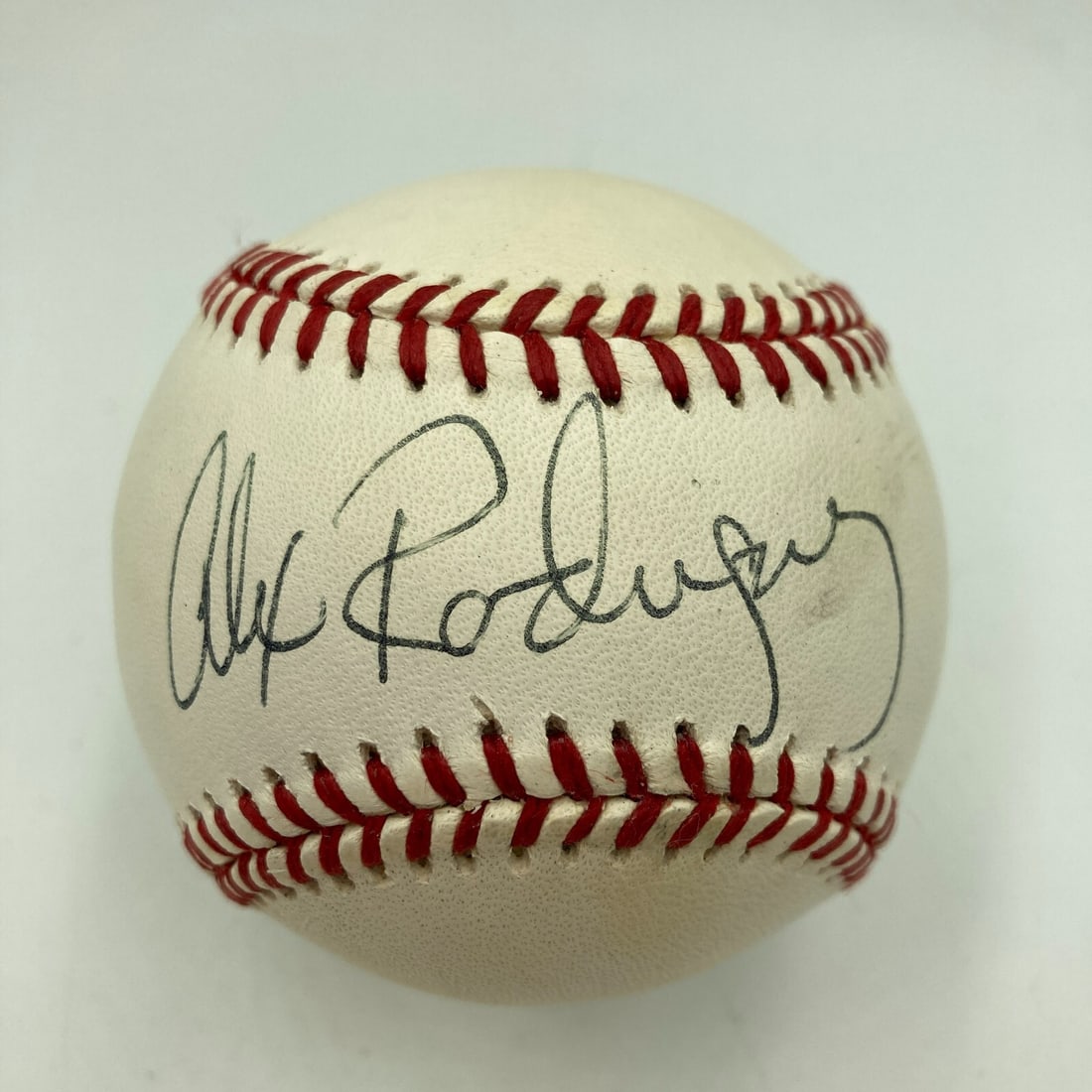 Alex Rodriguez 1994 Signed Minor League Baseball with Game Ticket JSA: Alex Rodriguez 1994 Signed Minor League Baseball with Game Ticket JSA This is a pre-owned signed minor league baseball featuring the autograph of baseball star Alex Rodriguez, who was a prominent play
