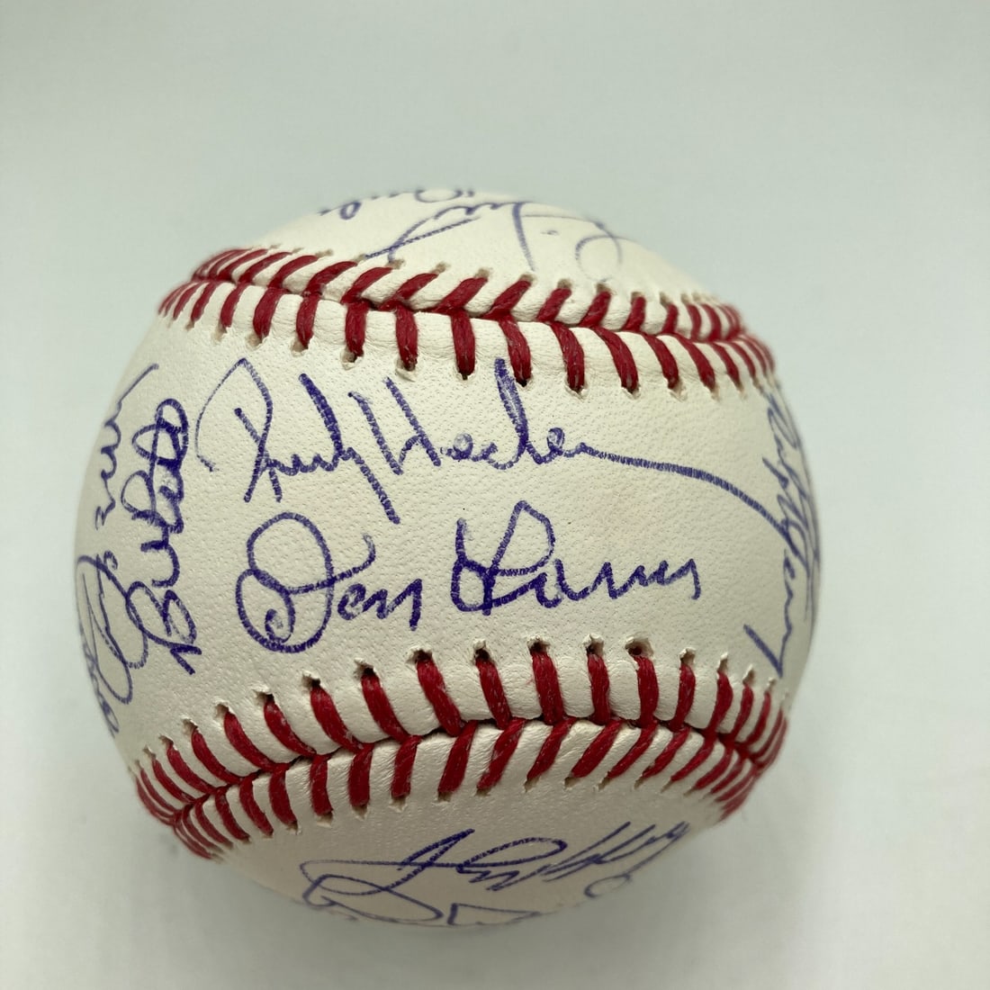 New York Yankees Legends Multi Signed Baseball Rickey Henderson Don Larsen (1 of 8)