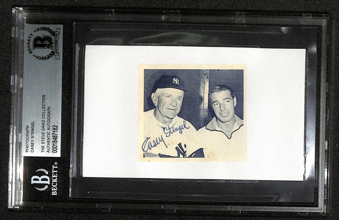 Beckett Authenticated Casey Stengel Yankees Signed Photo (1 of 1)