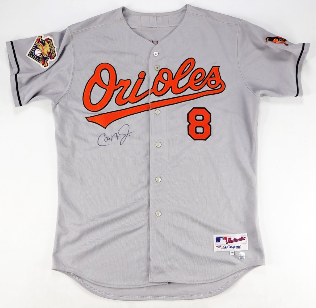 Cal Ripken Jr. Signed 2001 Orioles Authentic Majestic Jersey PSA Certified: Cal Ripken Jr. Signed 2001 Orioles Authentic Majestic Jersey PSA Certified Celebrate the legacy of baseball legend Cal Ripken Jr. with this authentic 2001 Baltimore Orioles jersey, beautifully signed 