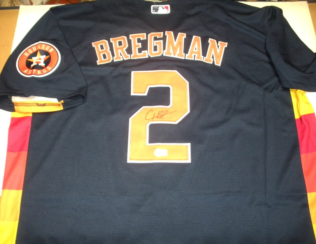Signed Houston Astros Nike jersey Alex Bregman Beckett COA (1 of 3)