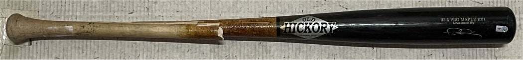 MLB Authenticated Yasiel Puig Dodgers Game Used Pro Maple Bat Cracked: MLB Authenticated Yasiel Puig Dodgers Game Used Pro Maple Bat Cracked This is a game-used Old Hickory Pro Maple baseball bat from Yasiel Puig of the Los Angeles Dodgers. The bat is cracked and has bee
