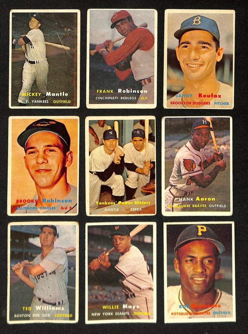 Complete 1957 Topps Baseball Card Set With 407 Cards (1 of 12)