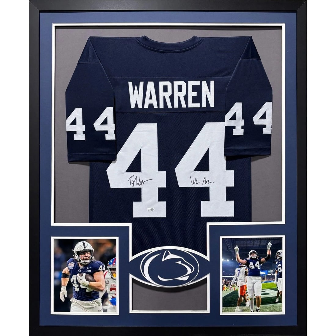 Tyler Warren Signed Jersey Framed JSA Authenticated Penn State (1 of 2)