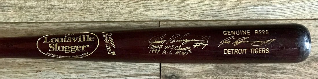 Ivan Pudge Rodriguez Signed Bat JSA Authenticated 2003 WS Champs Inscription (1 of 6)