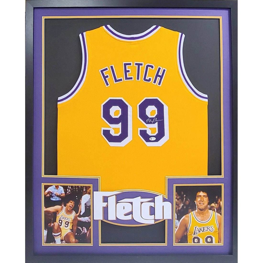 Beckett authenticated framed Fletch jersey signed by Chevy Chase (1 of 3)