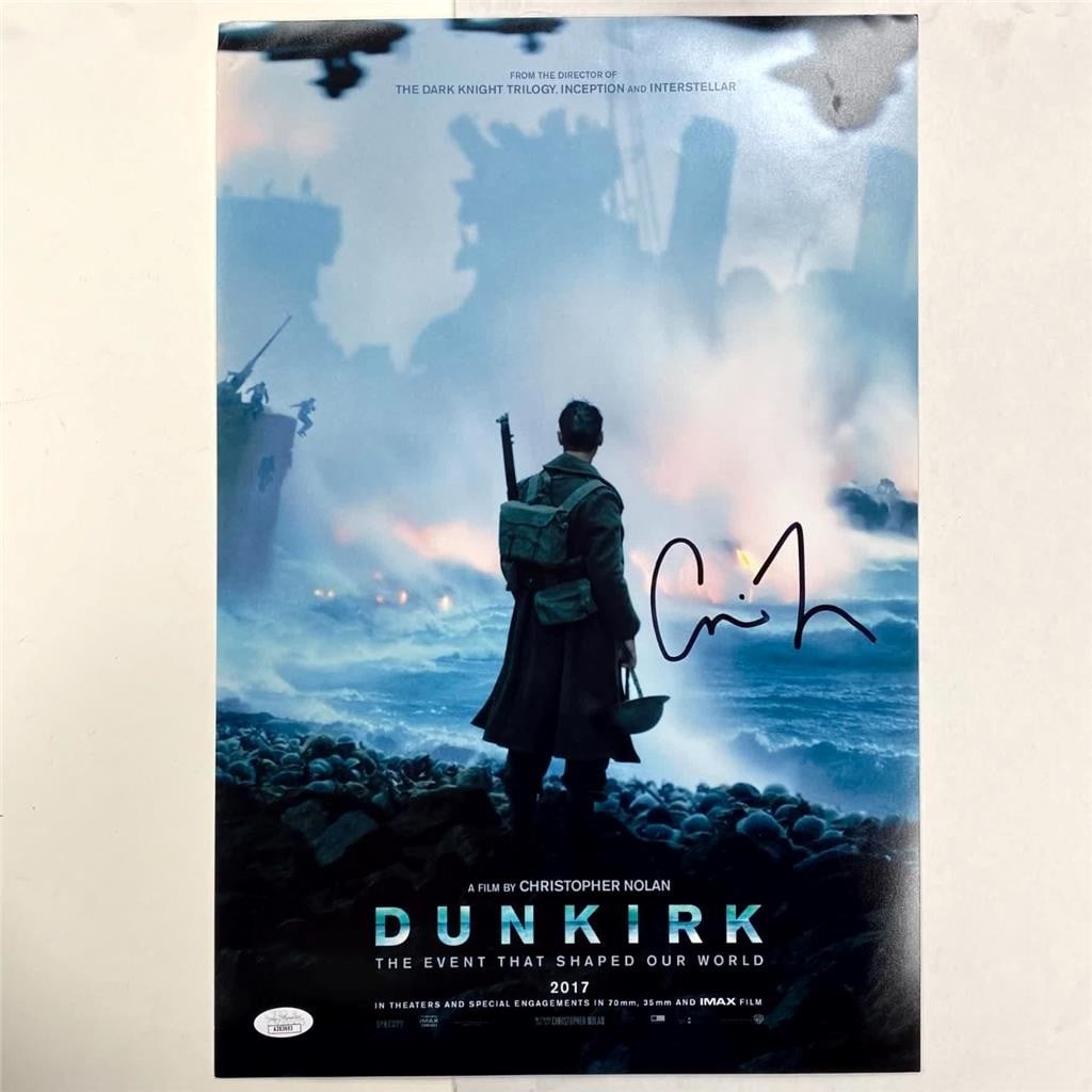 Dunkirk 12x18 Photograph Signed by Christopher Nolan JSA Authenticated (1 of 3)