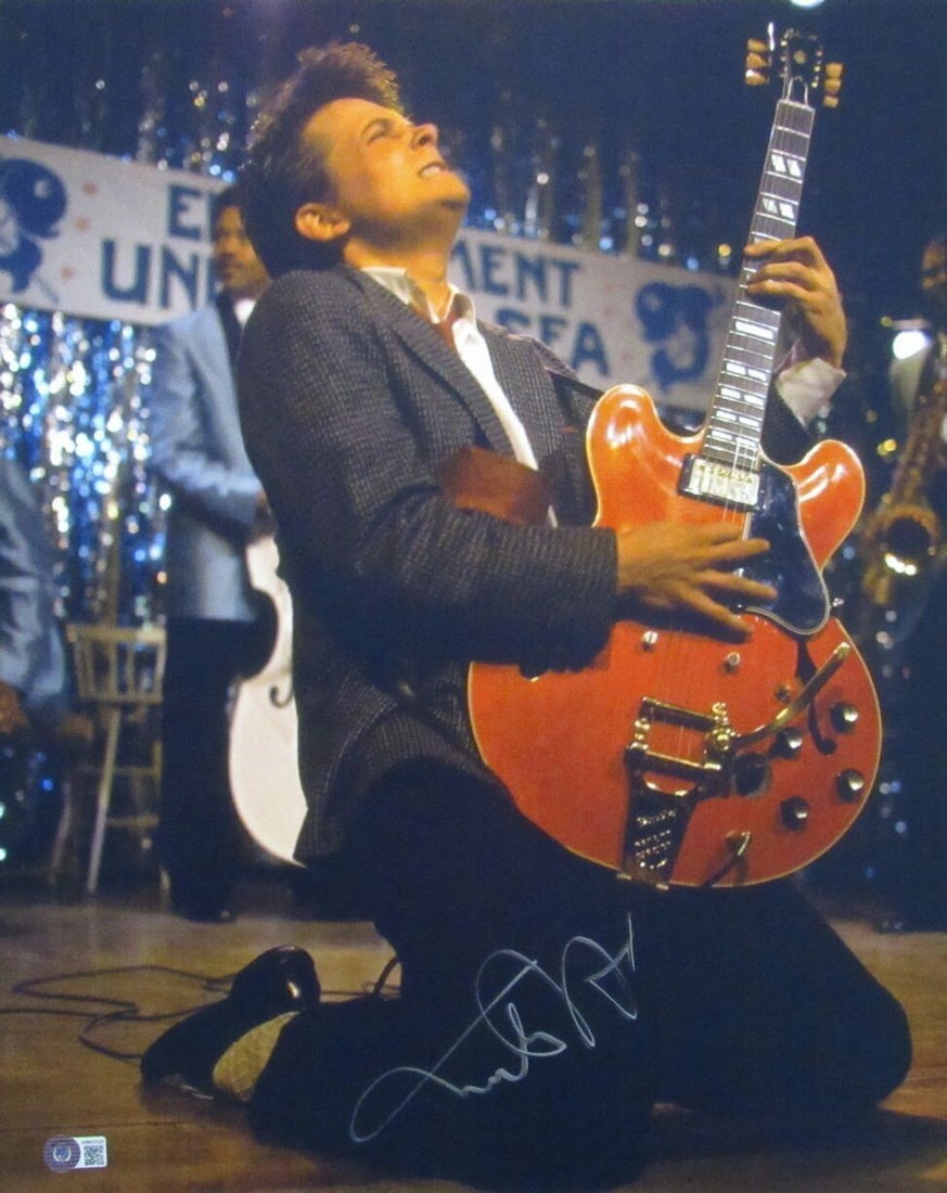 Michael J Fox Back to the Future Signed 16x20 Photo BAS Authenticated (1 of 3)