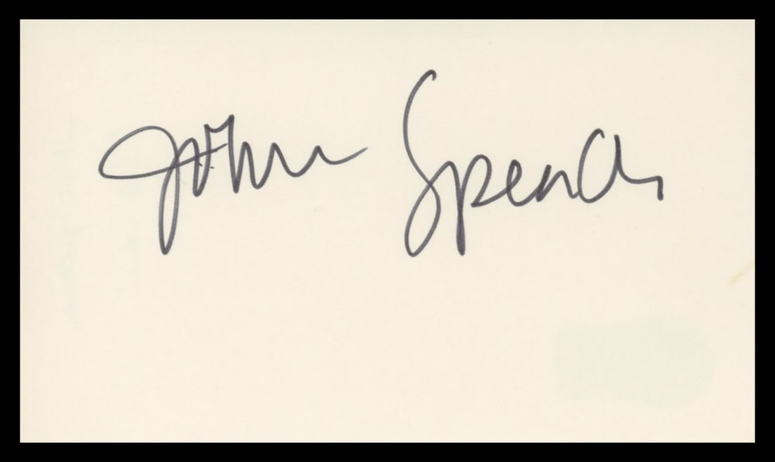 John Spencer Signed Index Card Beckett Authenticated The West Wing Autograph (1 of 2)