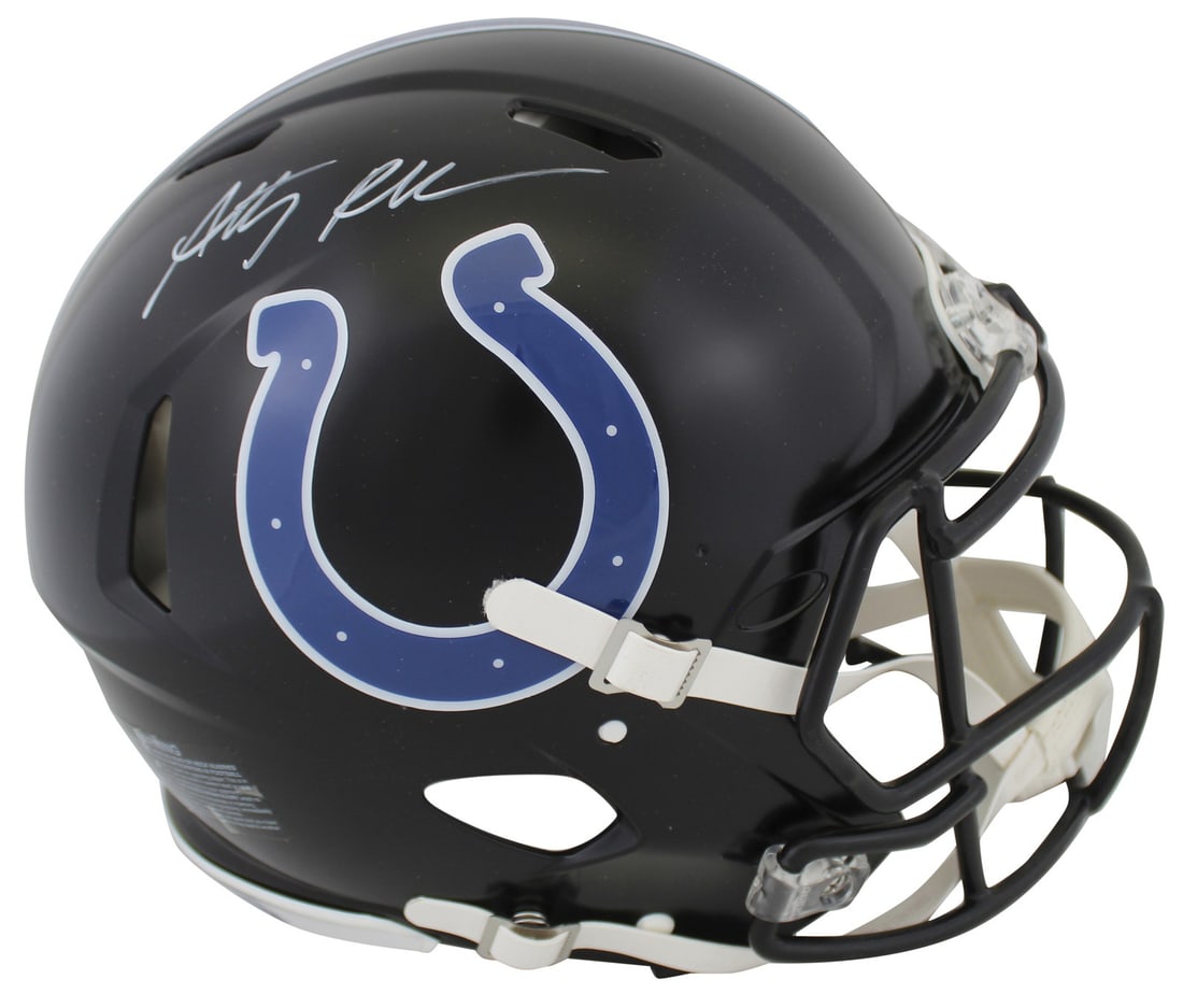 Anthony Richardson Autographed 2023 Colts Full Size Speed Proline Helmet FAN Certified: Anthony Richardson Autographed 2023 Colts Full Size Speed Proline Helmet FAN Certified This authentic 2023 On-Field Alternate Riddell Full Size Speed Proline Helmet has been personally signed by Antho