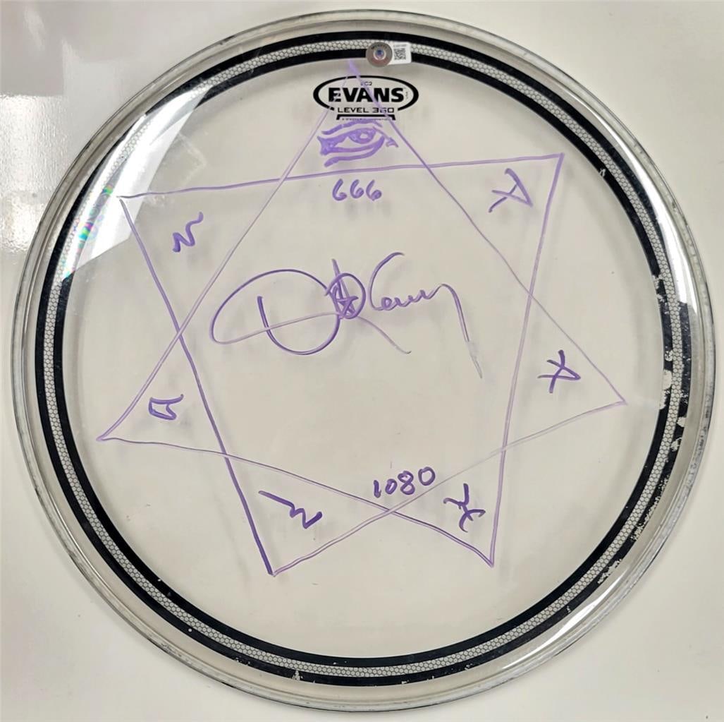 17 inch Drumhead Signed by Danny Carey with Beckett Authenticated Autograph (1 of 3)