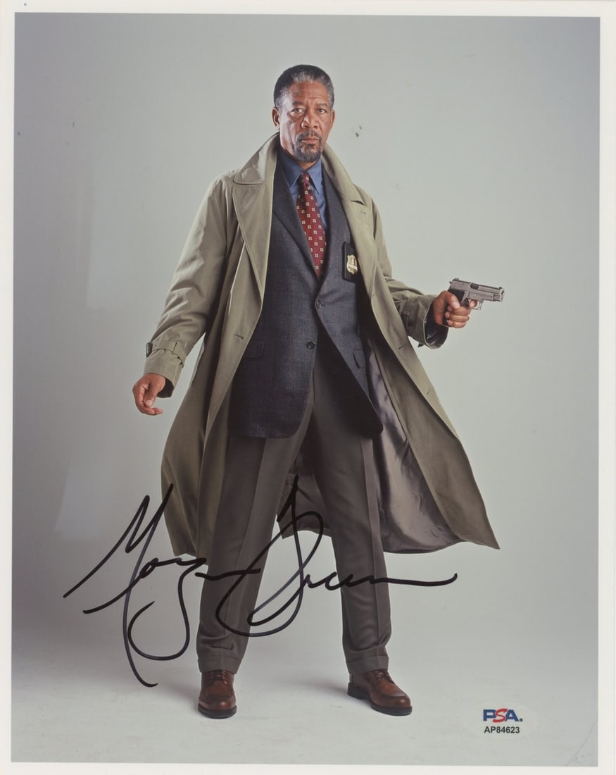 8x10 Photograph Signed by Morgan Freeman from Along Came A Spider with PSA DNA (1 of 1)