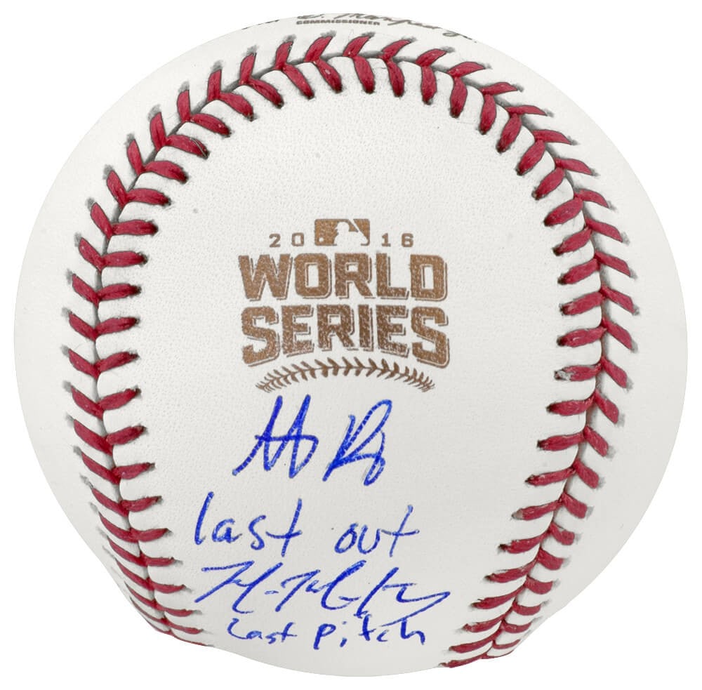 2016 World Series Baseball Signed by Rizzo and Montgomery with Inscriptions and COA (1 of 1)