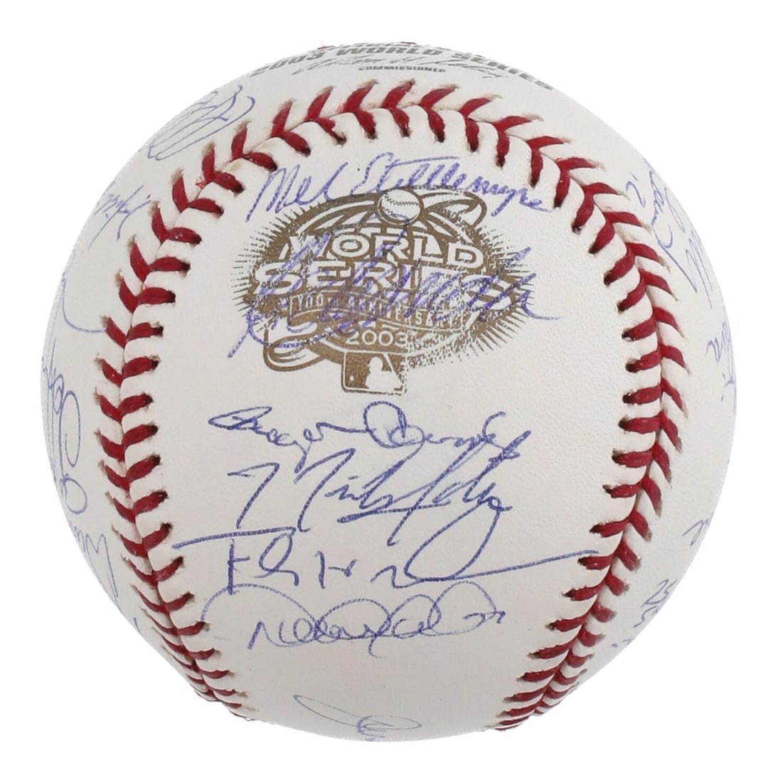 2003 Yankees Team Signed World Series Baseball Derek Jeter MLB Authenticated: 2003 Yankees Team Signed World Series Baseball Derek Jeter MLB Authenticated This is an official 2003 World Series baseball signed by 30 members of the New York Yankees, including Hall of Famers Derek