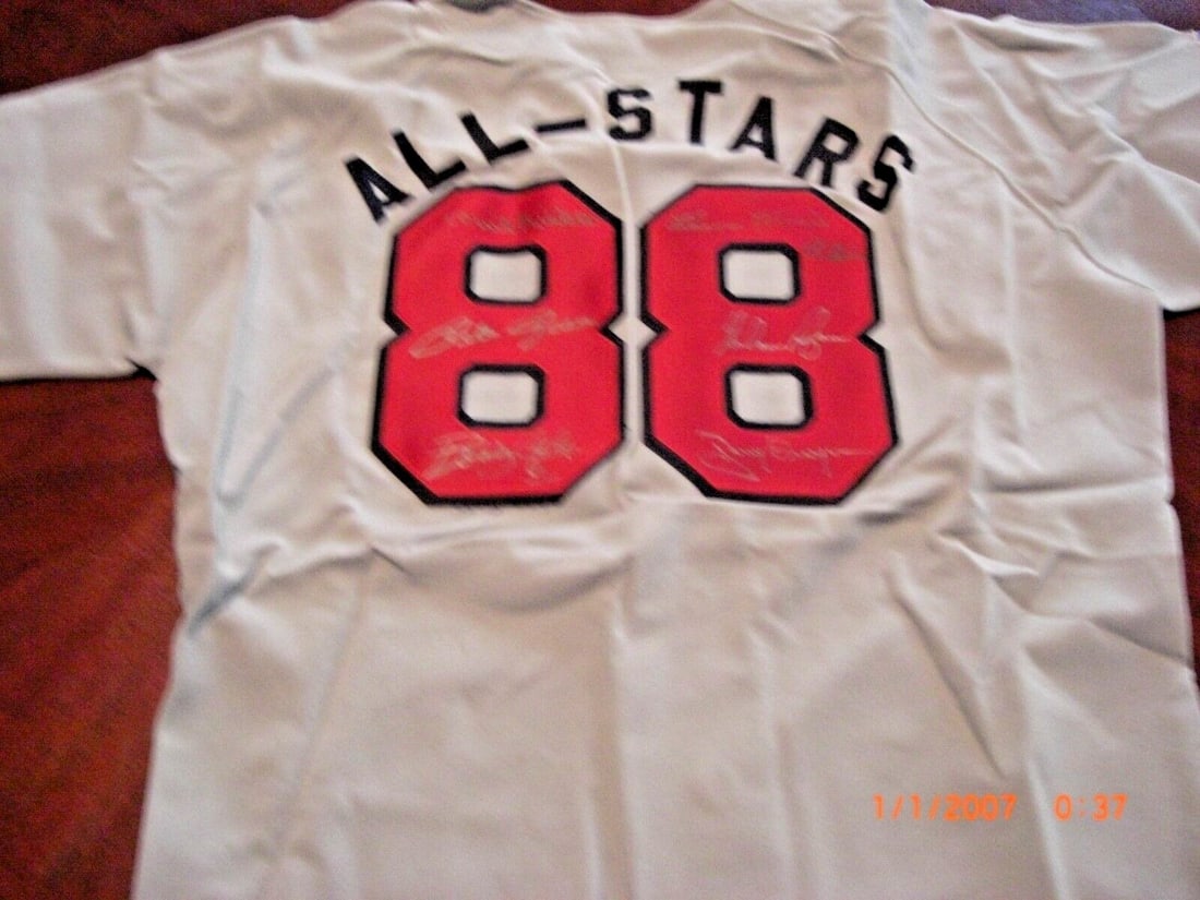 Signed Baseball Jersey Nolan Ryan Tony Gwynn Harmon Killebrew Bobby Cox JSA (1 of 3)