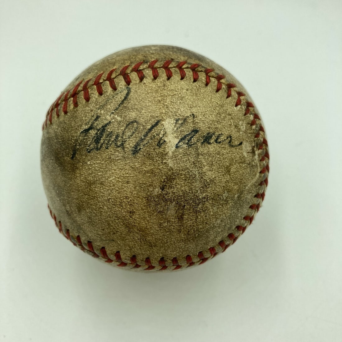 1940s National League Ford Frick Baseball Signed by Paul Waner JSA Authenticated: 1940s National League Ford Frick Baseball Signed by Paul Waner JSA Authenticated This is an extremely rare 1940s National League (Ford Frick) baseball single-signed by Paul Waner. The autograph is aut