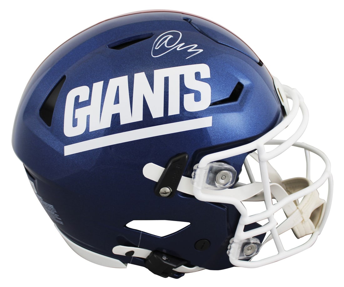 Abdul Carter signed Giants Riddell Speed Flex full size helmet BAS witnessed (1 of 4)