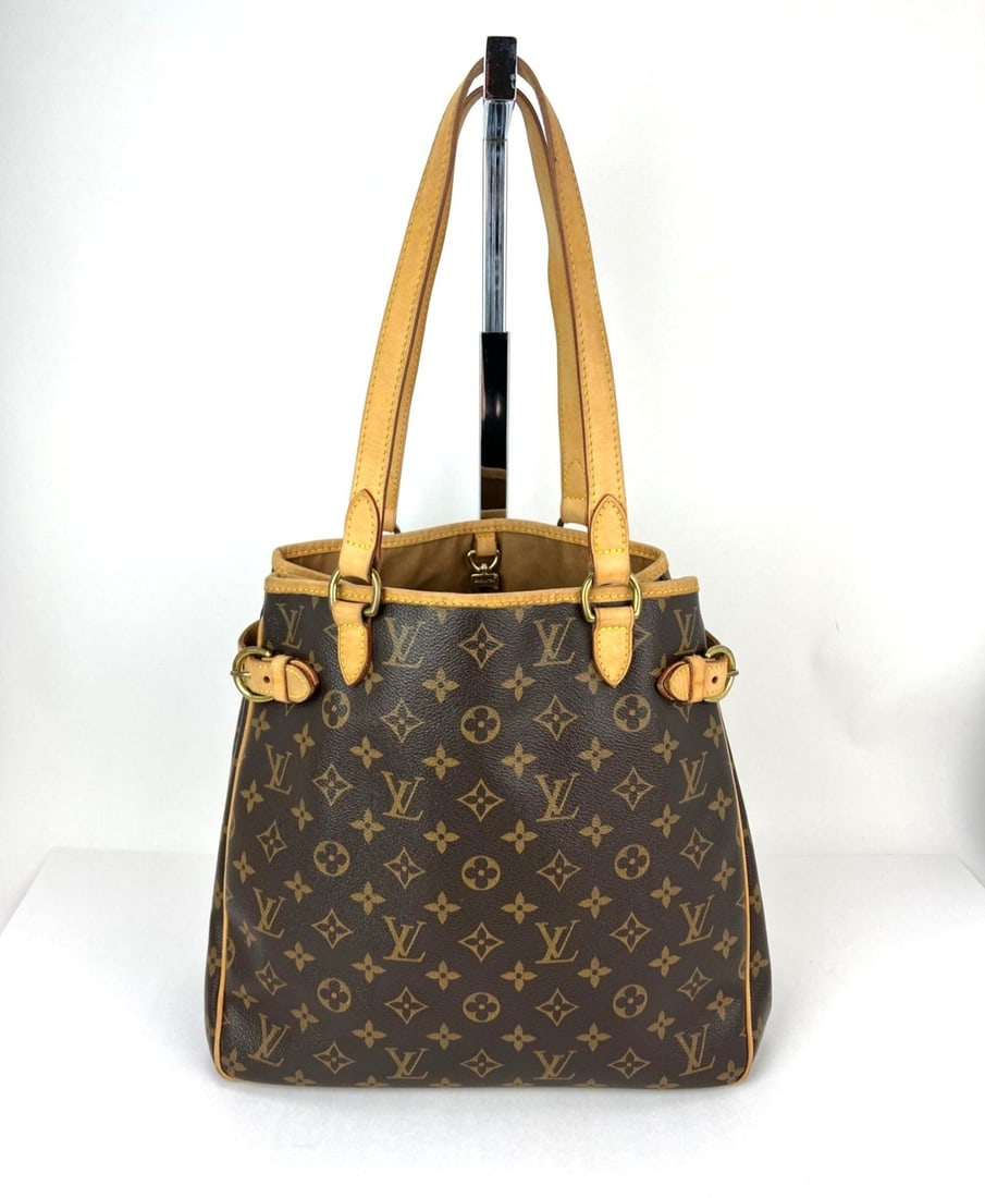 Louis Vuitton Batignolles Monogram Canvas Shoulder Bag: Louis Vuitton Batignolles Monogram Canvas Shoulder Bag This Louis Vuitton Batignolles Vertical Monogram shoulder bag features a vintage design crafted from durable coated canvas with the iconic monogr