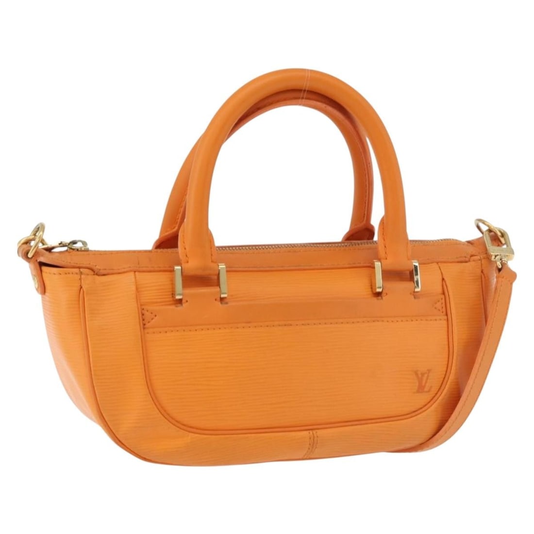 Louis Vuitton Epi Leather Danura MM Orange Mandarin 2way Handbag (1 of 18)
