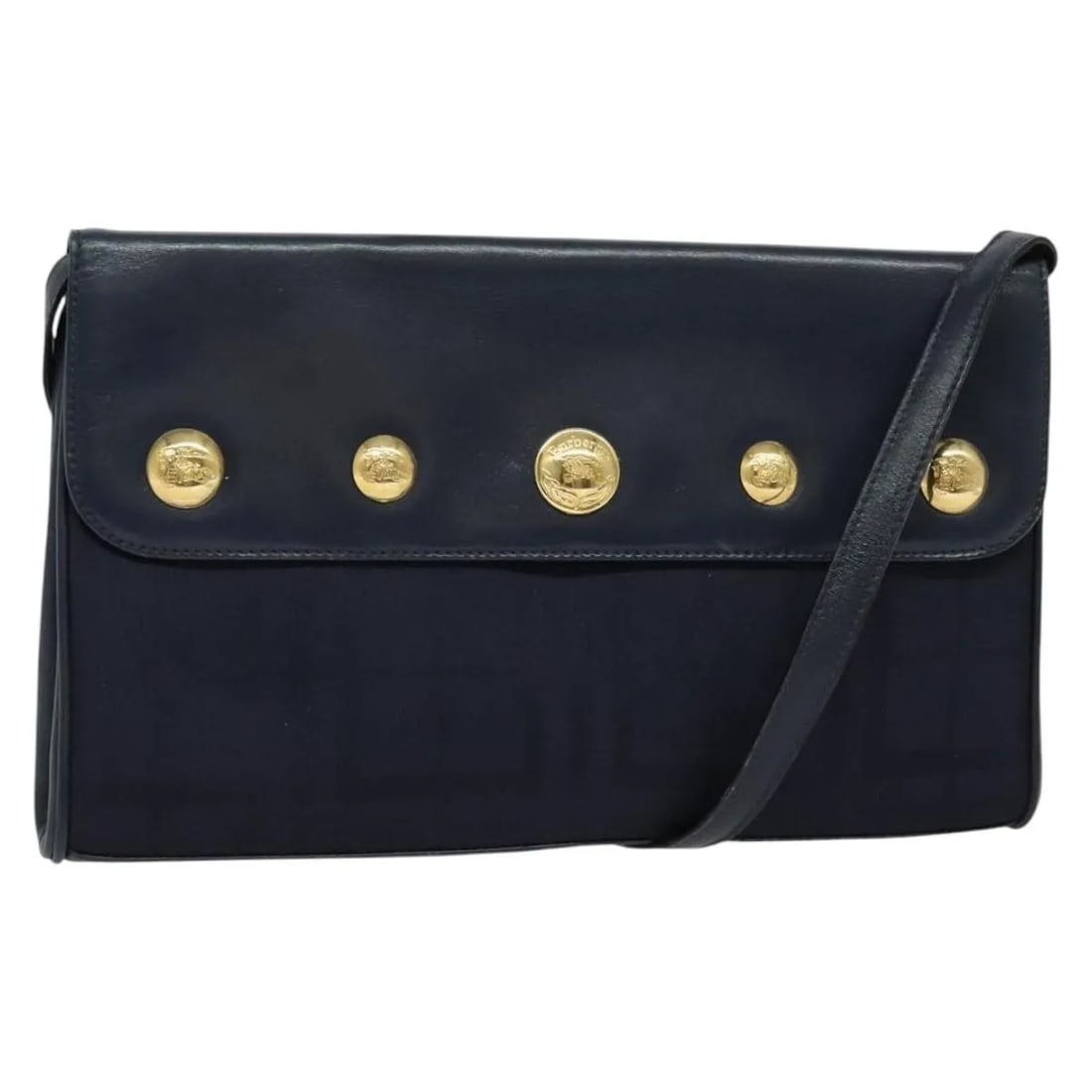 Burberry Navy Canvas Flap Shoulder Bag for Women: Burberry Navy Canvas Flap Shoulder Bag for Women This Burberry Flap Shoulder Bag is crafted from durable navy canvas and designed for women. It features a structured silhouette with a flap closure. Th