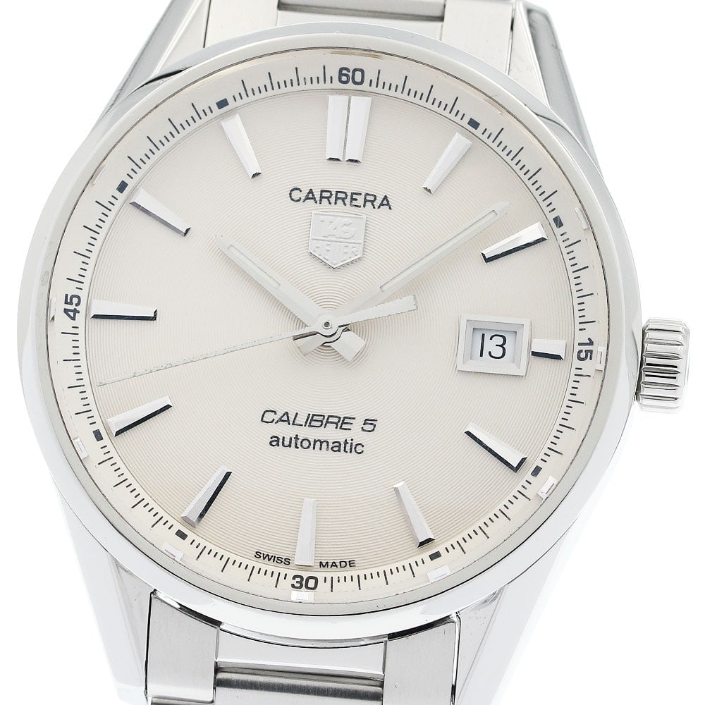TAG Heuer Carrera Calibre 5 Date Mens Wristwatch WAR211B.BA0782: TAG Heuer Carrera Calibre 5 Date Mens Wristwatch WAR211B.BA0782 Pre-owned TAG HEUER Carrera Calibre 5 Date men's wristwatch. This Swiss-made watch is identified by reference WAR211B.BA0782. Specificat