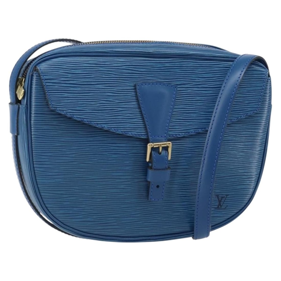 Louis Vuitton M52155 Jeune Fille MM Epi Leather Shoulder Bag Blue: Louis Vuitton M52155 Jeune Fille MM Epi Leather Shoulder Bag Blue Louis Vuitton Jeune Fille MM shoulder bag in Toledo Blue Epi leather. This women's bag is made in France and features an adjustable sh