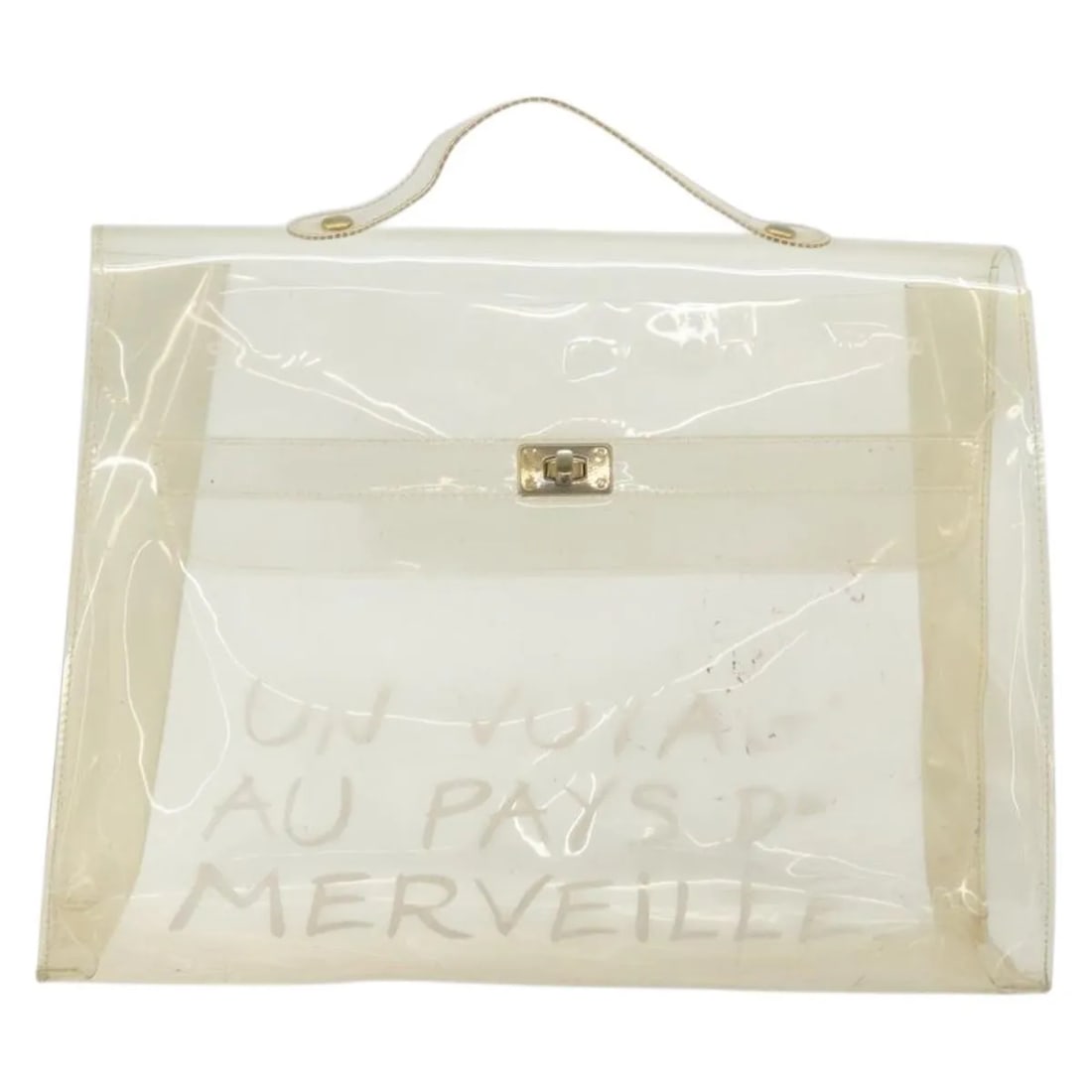 Hermes Kelly Souvenir clear plastic handbag (1 of 18)