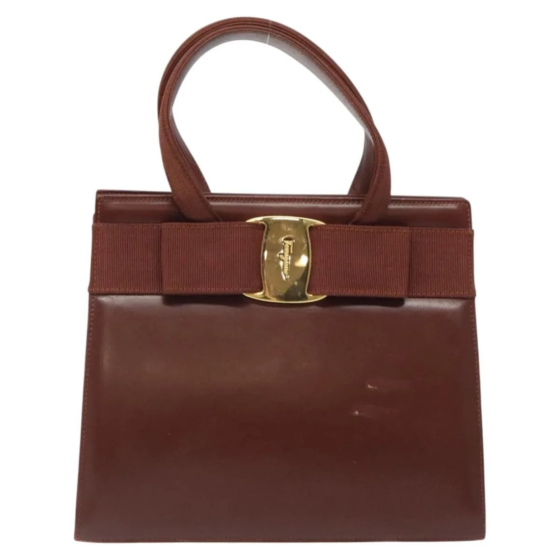 Salvatore Ferragamo Vara Bow Convertible Leather Tote Bag (1 of 18)