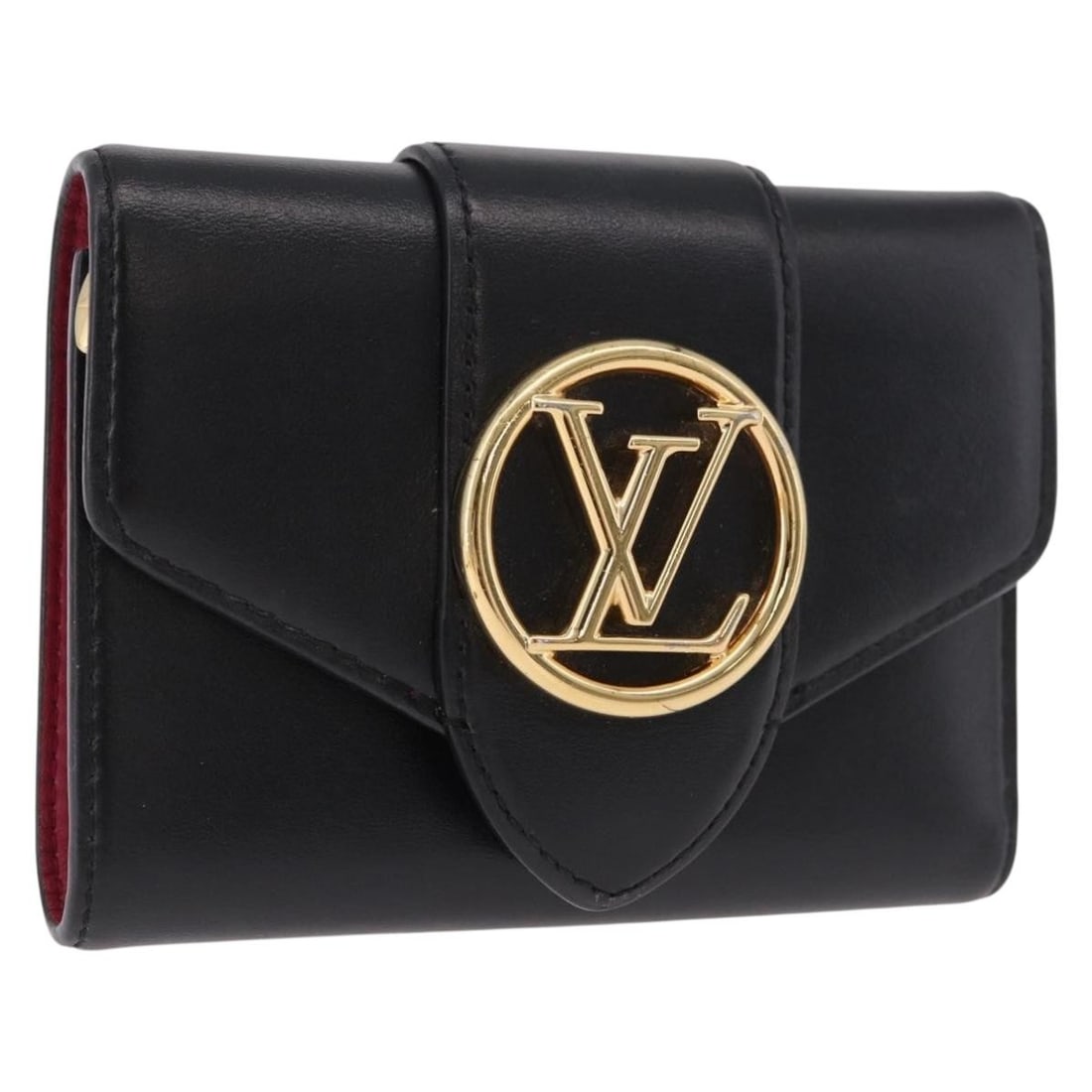 Louis Vuitton M69175 Pont Neuf Compact Leather Wallet Black (1 of 18)