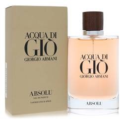 Acqua Di Gio Absolu Eau De Parfum Spray By Giorgio Armani: Acqua Di Gio Absolu Eau De Parfum Spray By Giorgio Armani Acqua Di Gio Absolu Cologne by Giorgio Armani, Earth and water collide in a mesmerizing cologne that captures the seductive side of masculinit