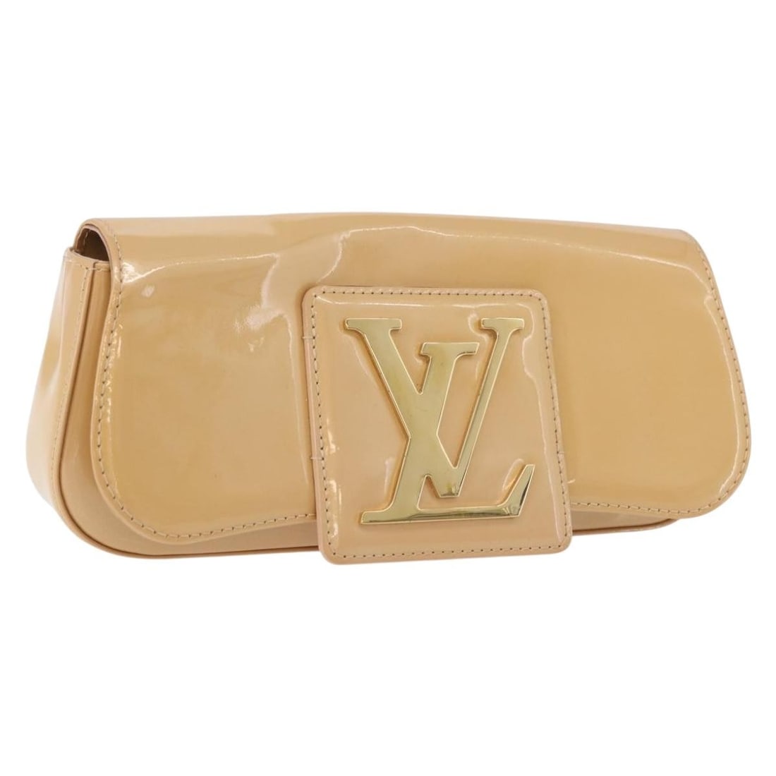 Louis Vuitton Vernis Pochette Sobie Clutch Rose Flow Lantern M93489: Louis Vuitton Vernis Pochette Sobie Clutch Rose Flow Lantern M93489 This Louis Vuitton Vernis Pochette Sobie clutch bag is crafted from patent leather in the Rose Flow Lantern color. Designed for wome