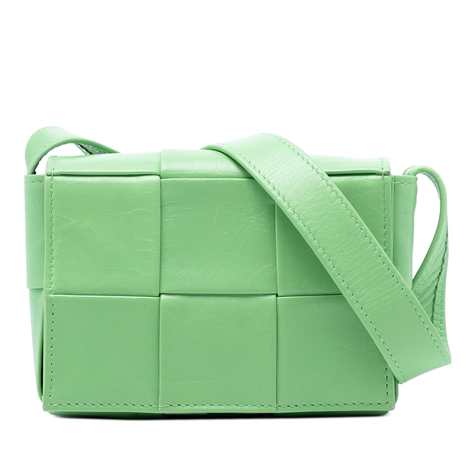 Bottega Veneta Candy Nappa Woven Leather Cassette Crossbody Bag (1 of 7)