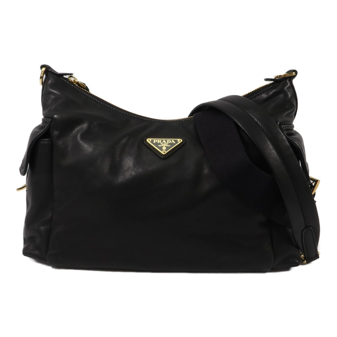 PRADA 1BC264 Explore shoulder bag in black calfskin (1 of 15)