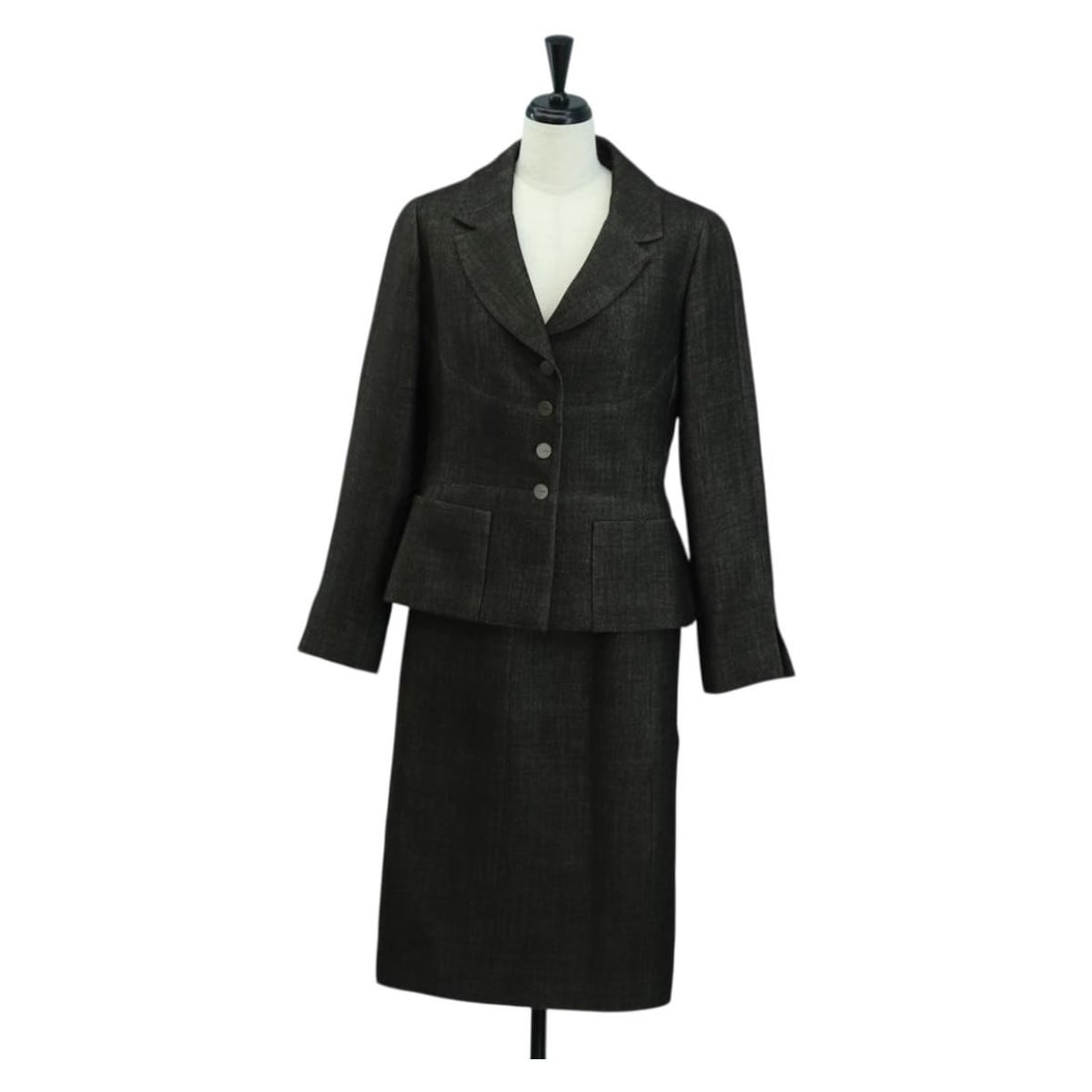 CHANEL Brown Wool Jacket and Skirt Set for Men Authenticated (1 of 18)