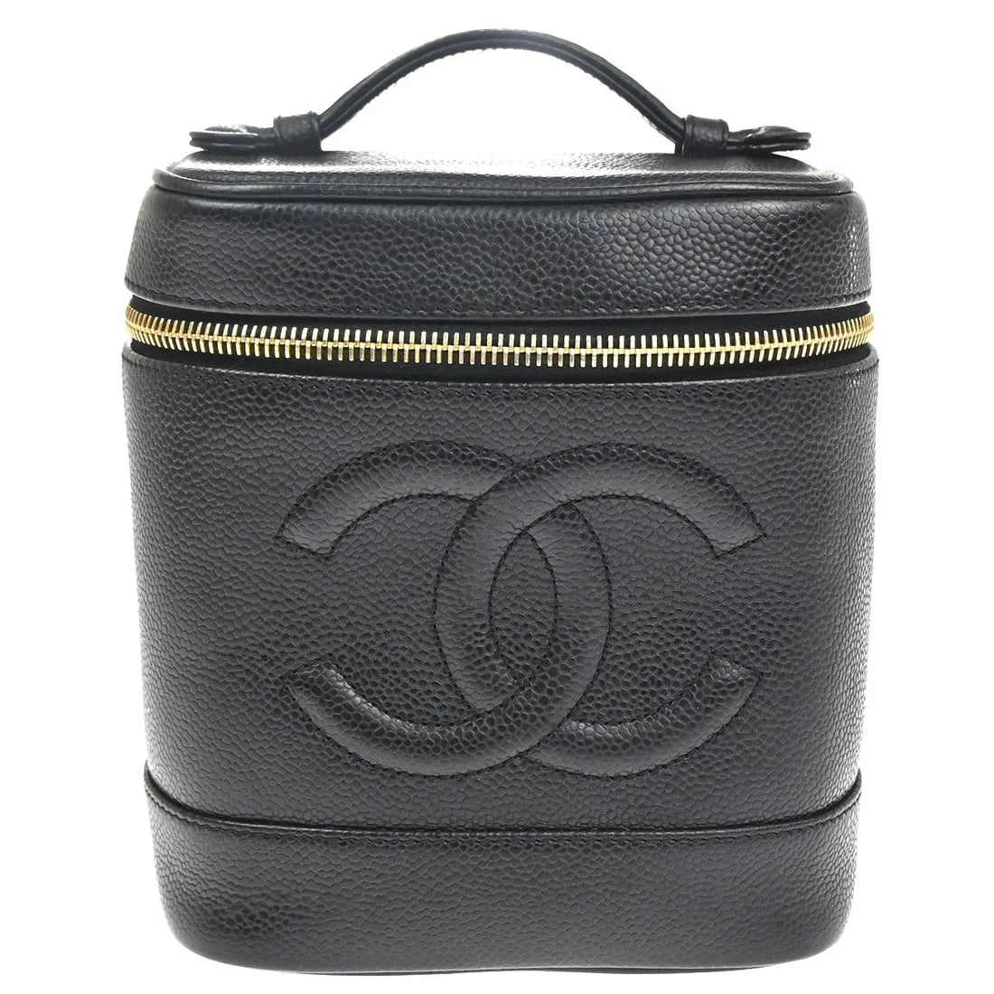 Black Leather Cosmetic Bag Chanel Vintage Timeless Model France: Black Leather Cosmetic Bag Chanel Vintage Timeless Model France This Chanel Vintage Timeless Cosmetic Case is crafted from black leather and designed for women. Made in France, it features a classic a